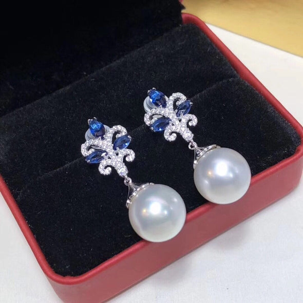 Gorgeous White Freshwater Pearl Drop Earrings