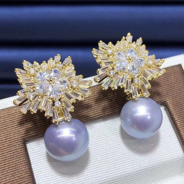Stunning Super Star Drop Pearl Earrings