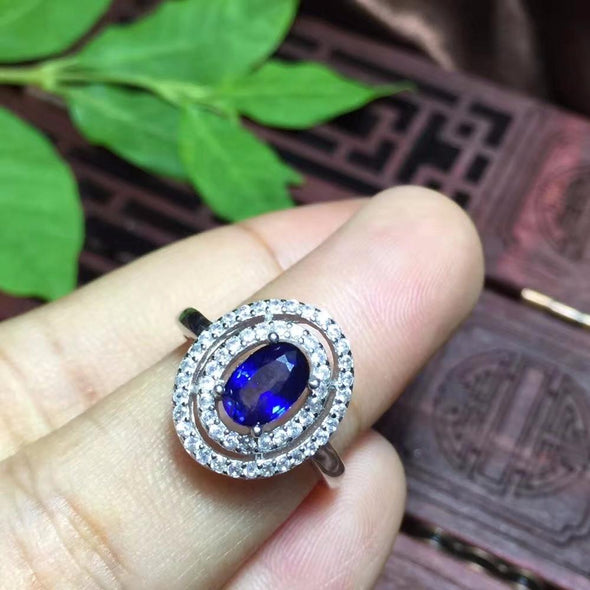 1.07 CT Estate Style Natural Sapphire Ring