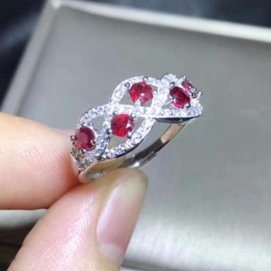 Beautiful Styled Natural Ruby Ring